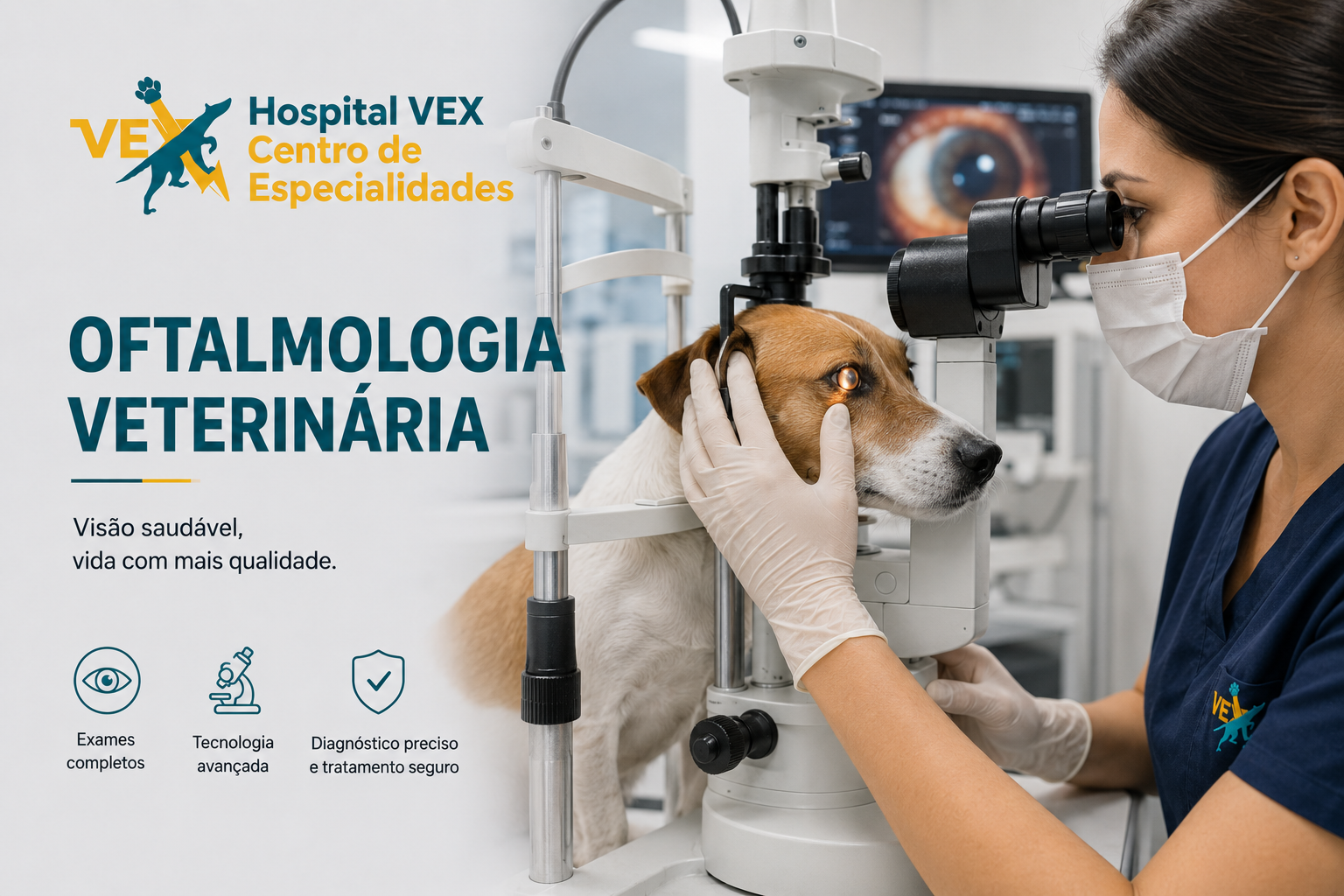 Oftalmologia Veterinária no VEX Hospital